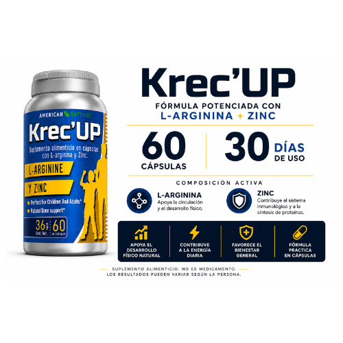 Krec’UP™: Tratamiento Completo de 30 Días para el Crecimiento y Desarrollo Óptimo 🎁