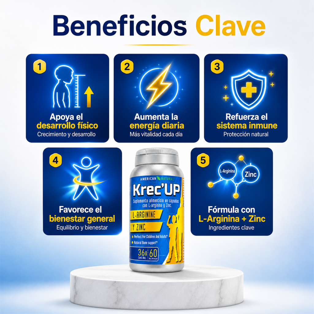 Krec’UP™: Tratamiento Completo de 30 Días para el Crecimiento y Desarrollo Óptimo 🎁